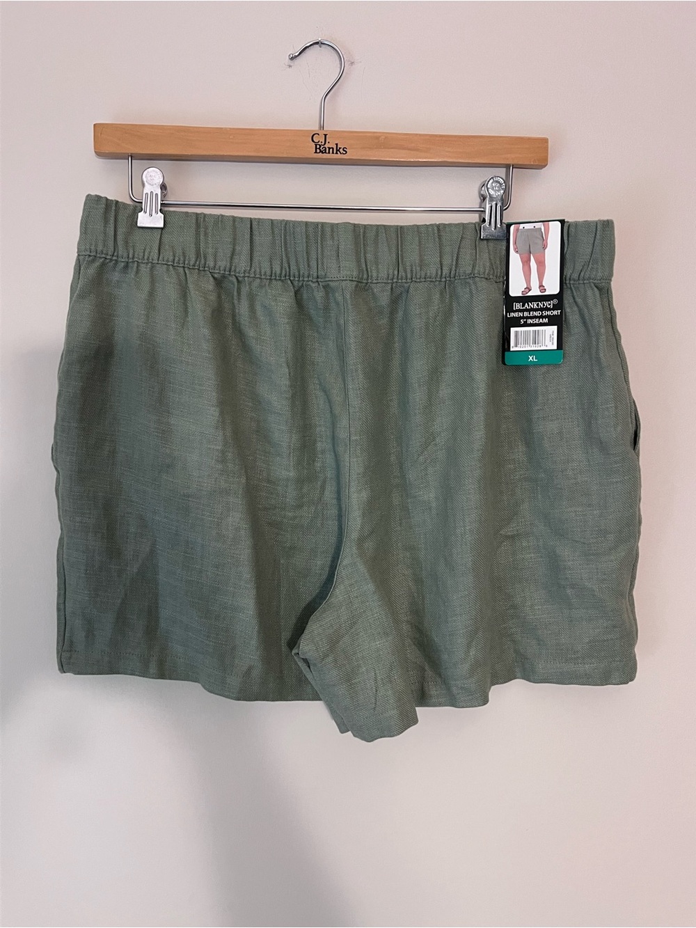 Blank NYC Olive Drawstring Linen-Blend Women's Shorts